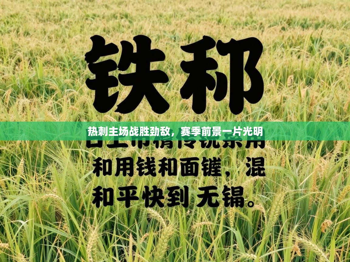 热刺主场战胜劲敌,赛季前景一片光明 第1张